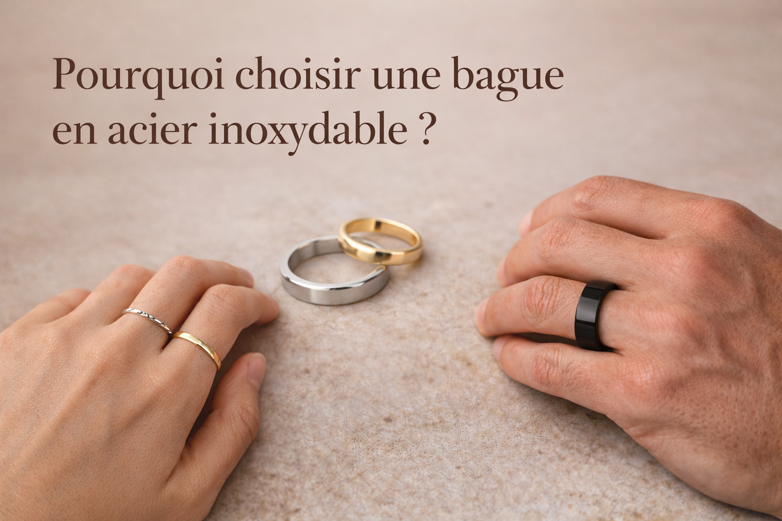 Pourquoi choisir une bague en acier inoxydable ? Avantages, styles et durabilité.