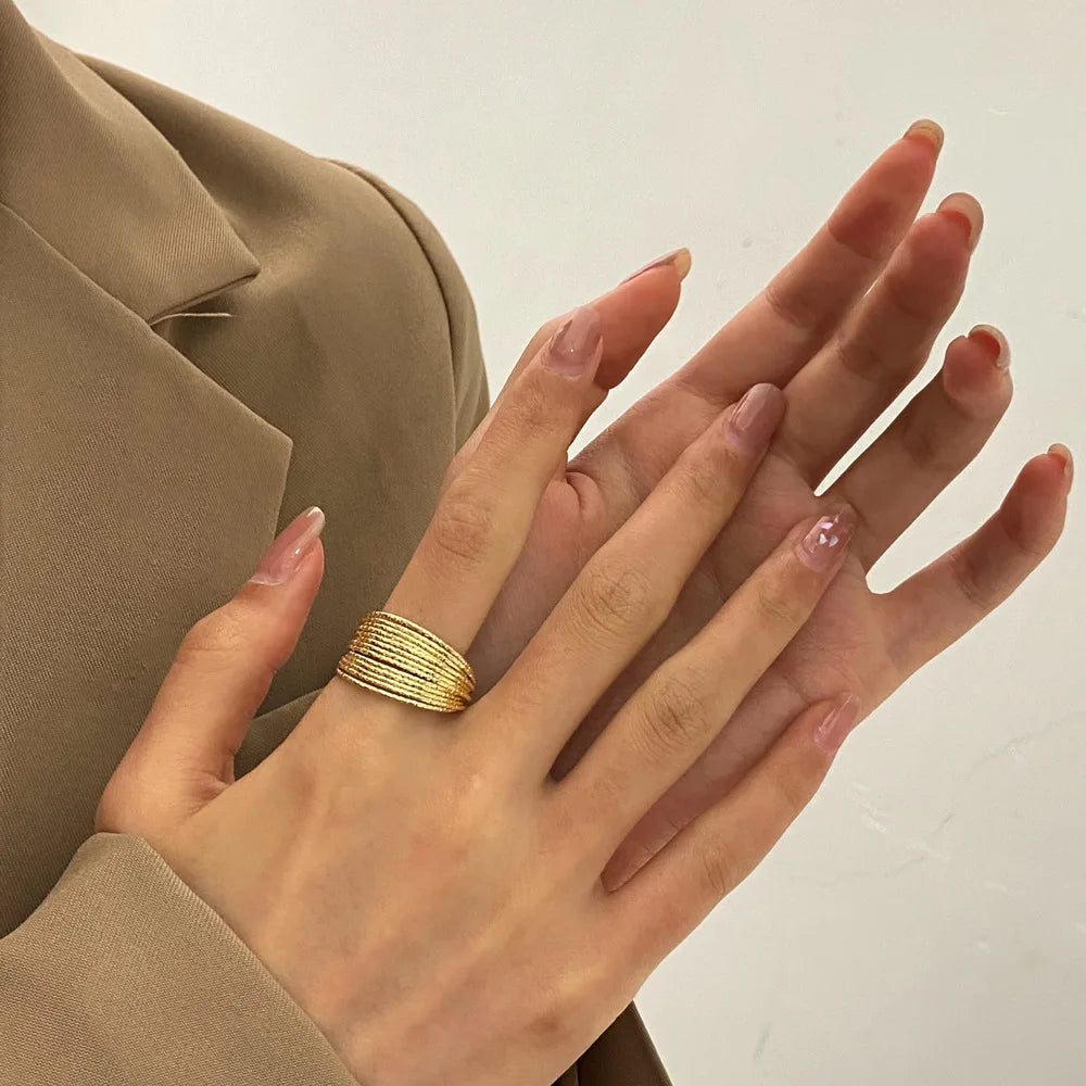 Bague Atlas - Acier Inoxydable Femme