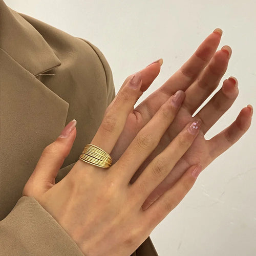 Bague Atlas - Acier Inoxydable Femme