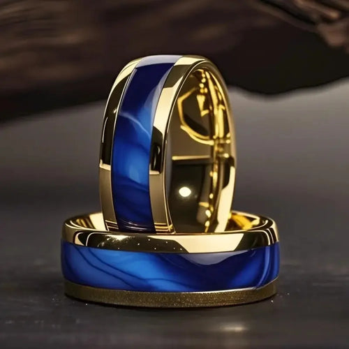 Bague Azure - Acier Inoxydable Homme