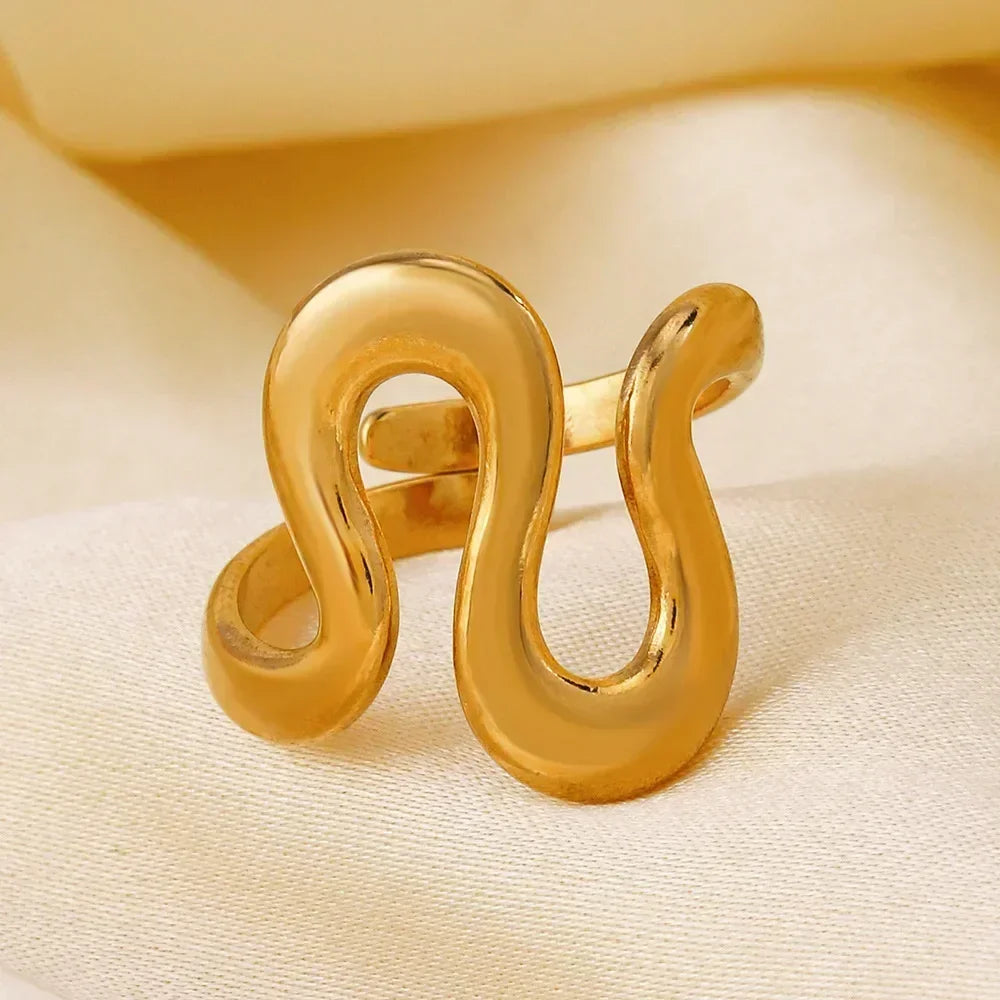 Bague Curve - Acier Inoxydable Femme