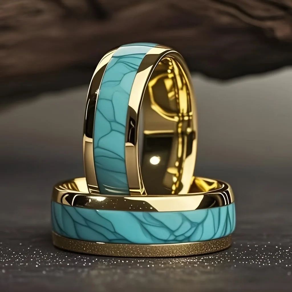 Bague Emerald - Acier Inoxydable Homme