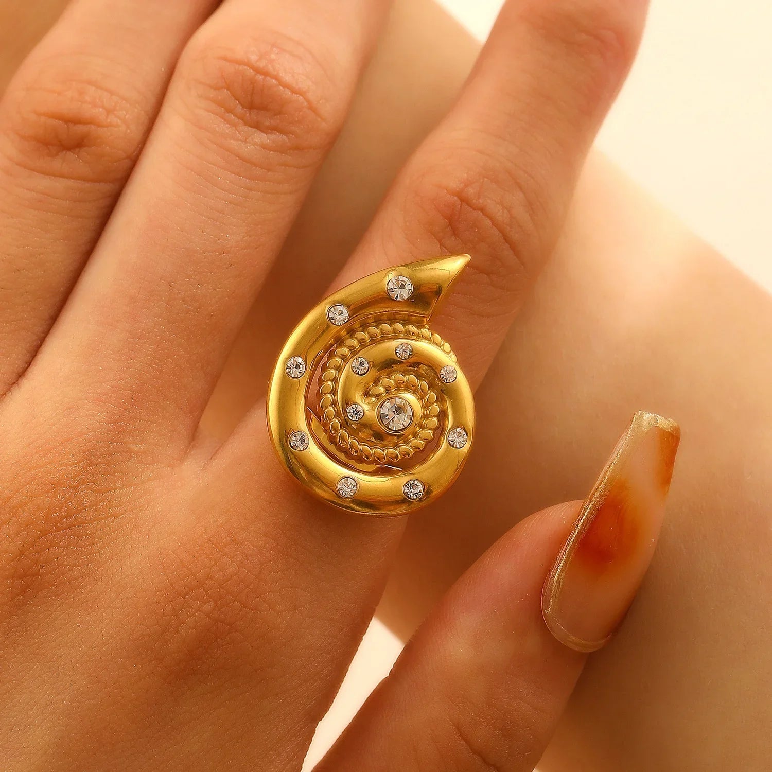 Bague Snail - Acier Inoxydable Femme