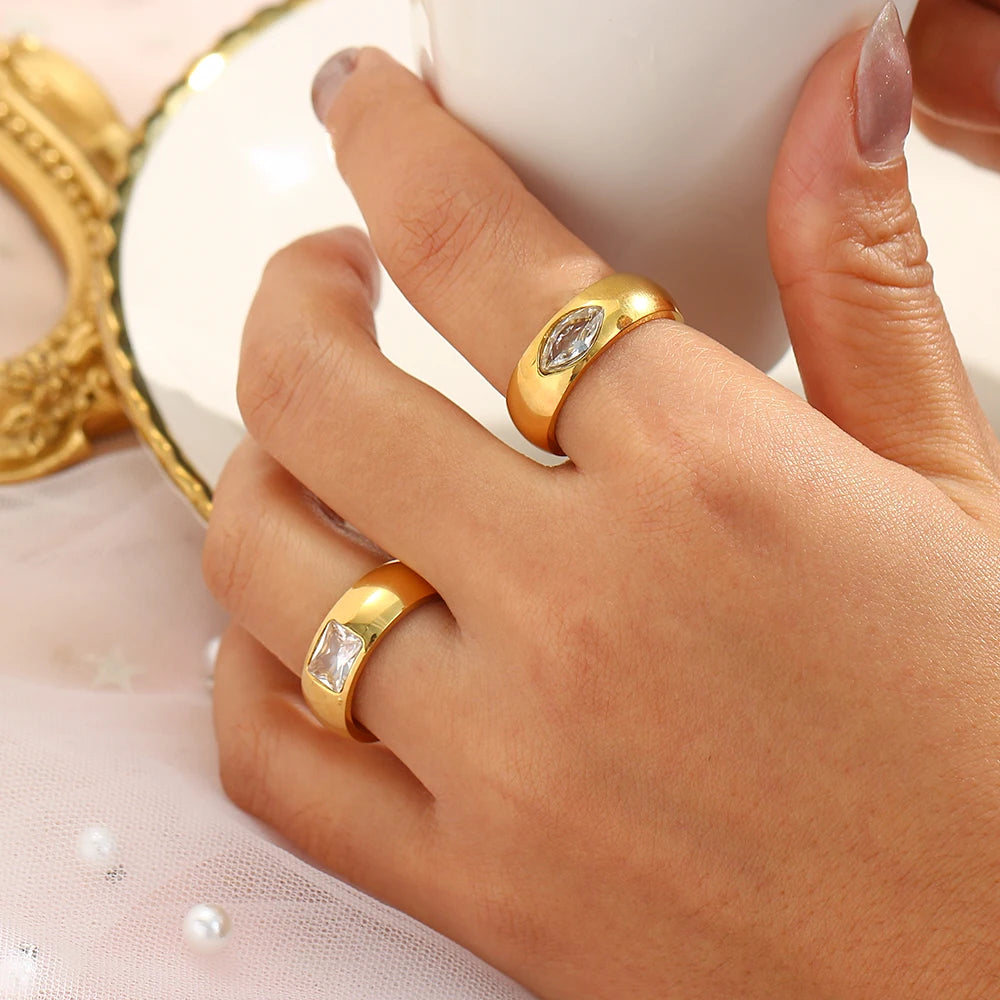 Chevalière Glow - Acier Inoxydable Femme