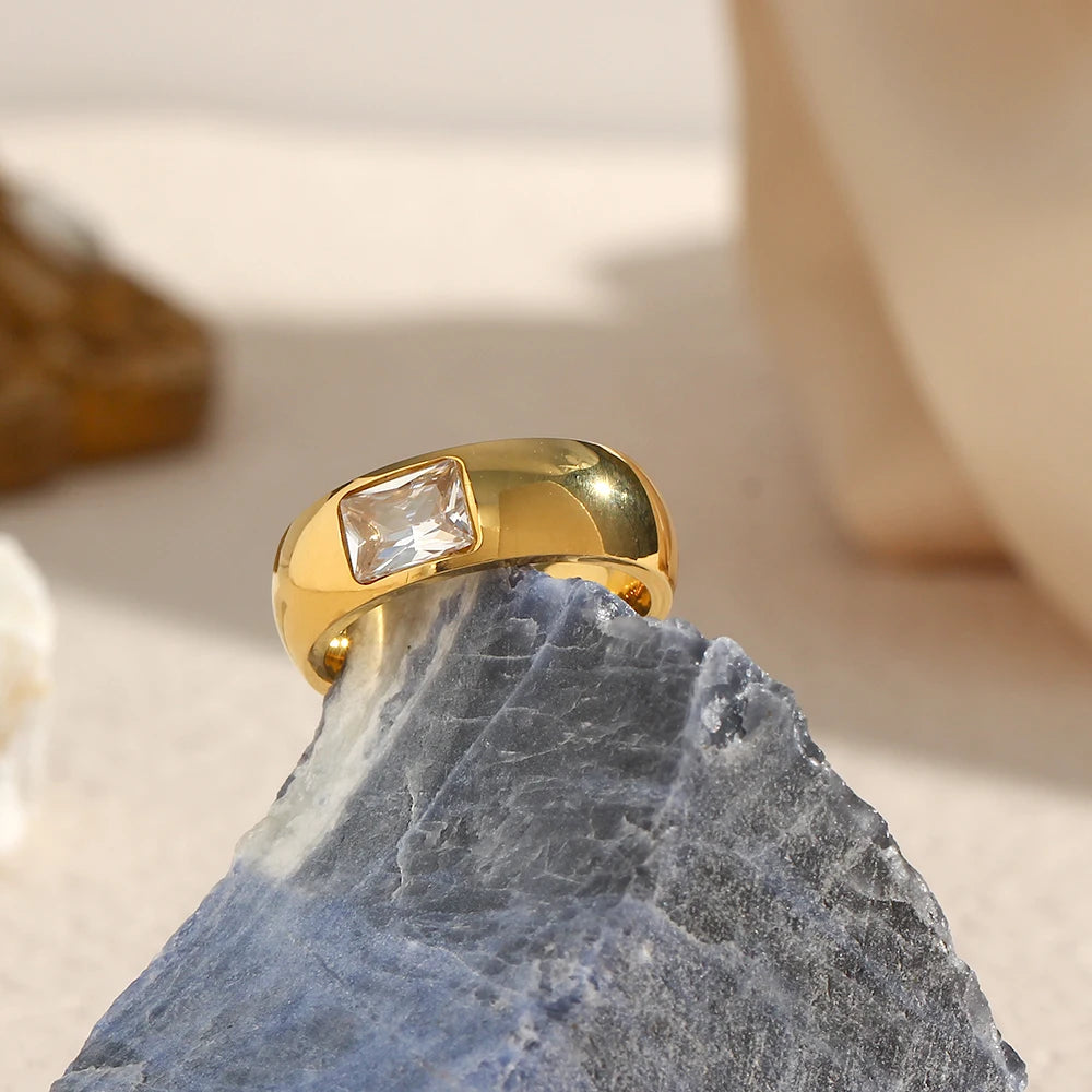 Chevalière Glow - Acier Inoxydable Femme