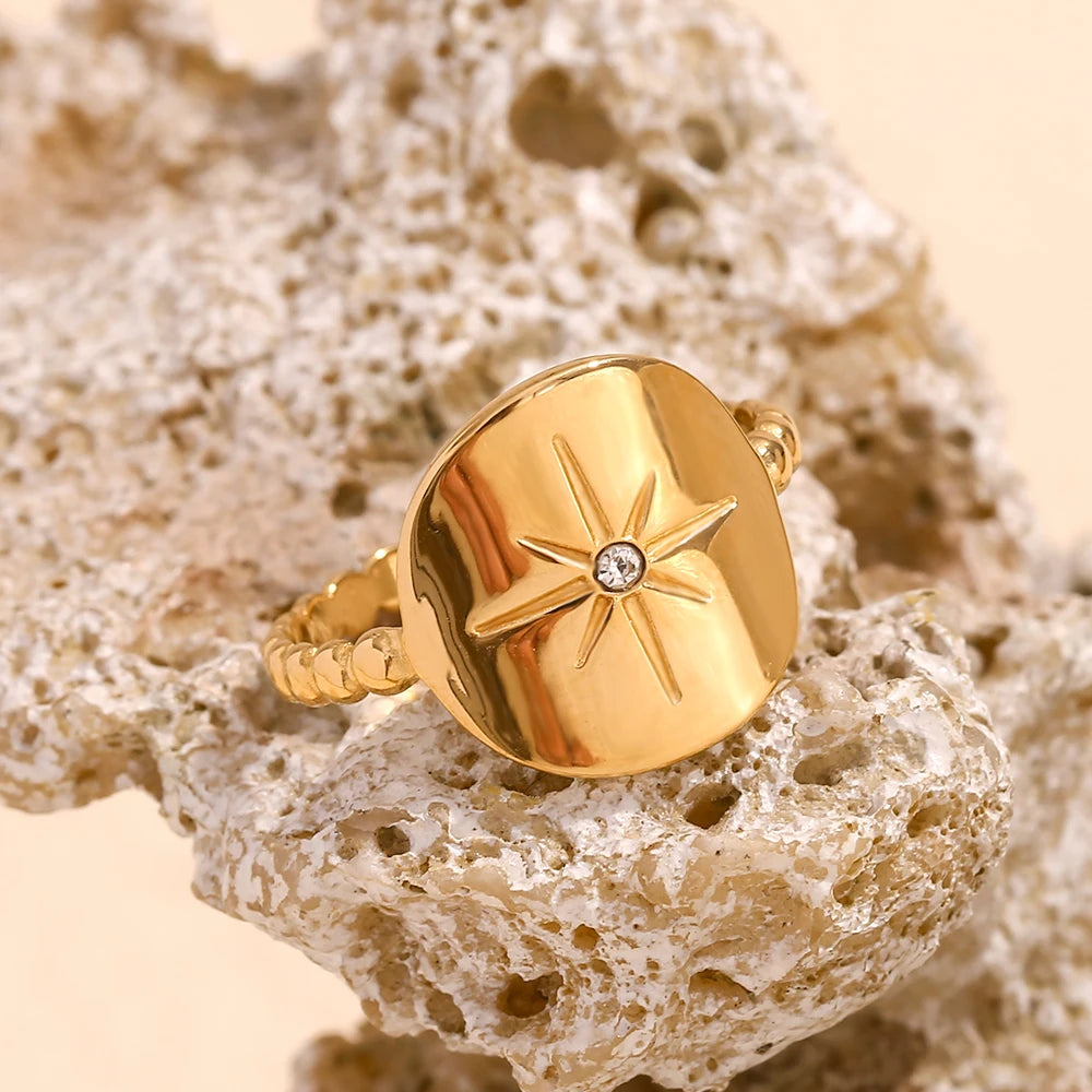 Chevalière Astra - Acier Inoxydable Femme