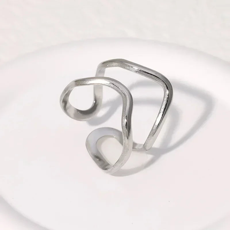 Bague Loop - Acier Inoxydable Femme