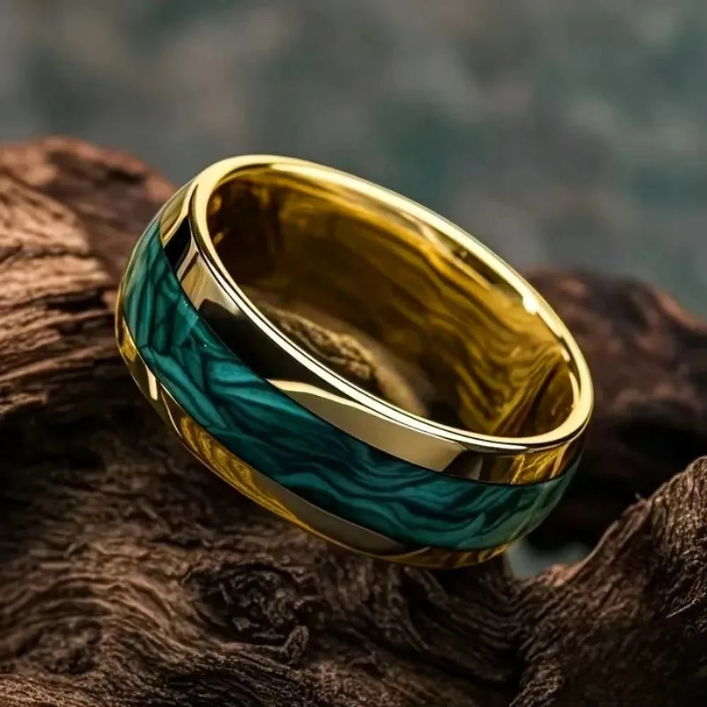 Bague Forest - Acier Inoxydable Homme
